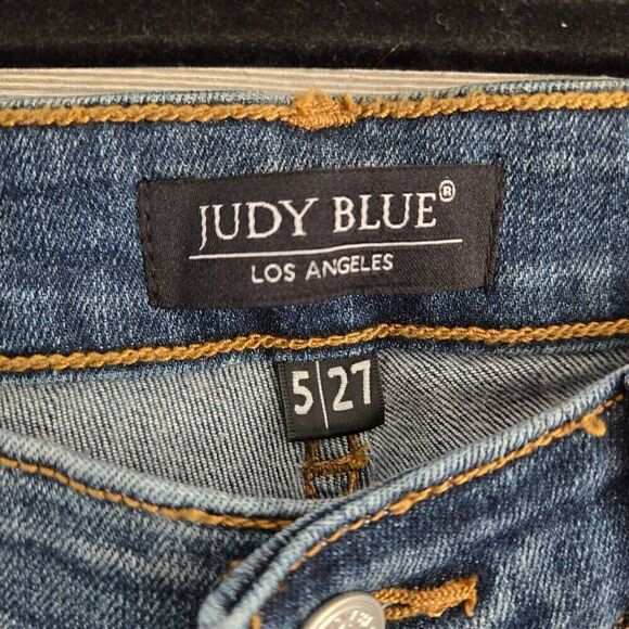 Judy Blue Cheetah Distressed Skinny Fit Womens SZ 5 / 27 - Picture 3 of 8